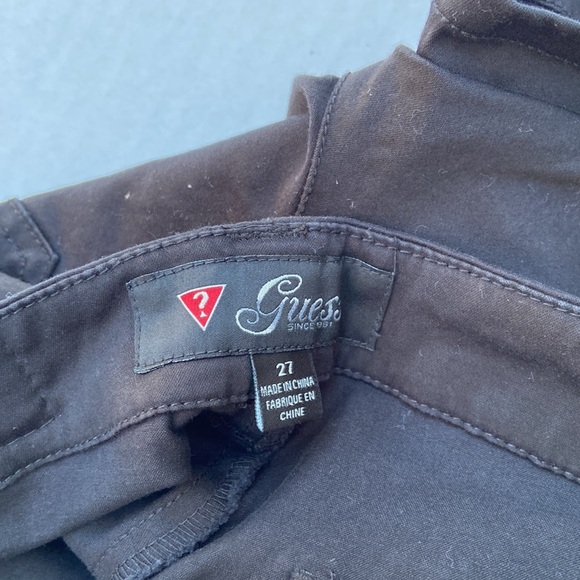 New GUESS Women’s Black Denim Shorts SZ 25 - Picture 6 of 6